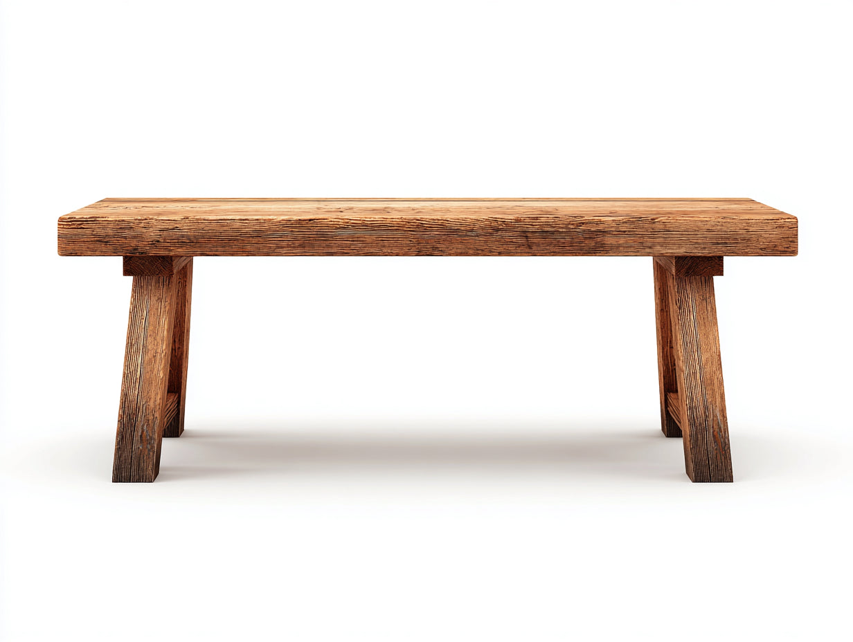 Gartenbank aus Holz 170x42x45 cm - Braun - Rustikales Design für Garten