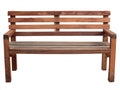 Gartenbank aus Holz 160x58x86 cm - Braun - Rustikales Design für Garten