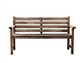 Gartenbank aus Holz 150 x 60 x 90 cm - Braun - für Garten und Terrasse