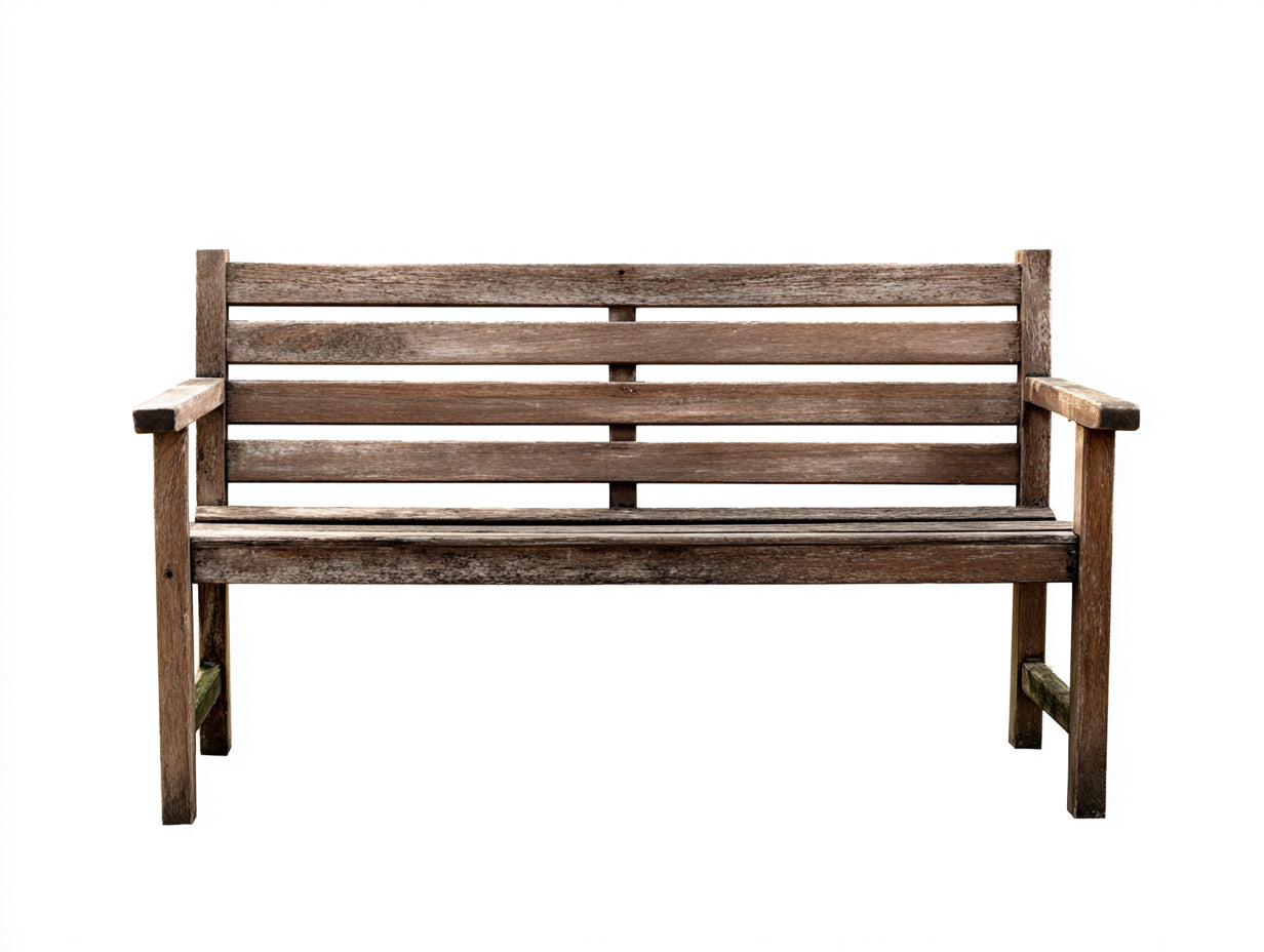 Gartenbank aus Holz 150 x 60 x 90 cm - Braun - für Garten und Terrasse