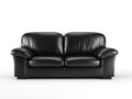 Zweisitzer Sofa Leder 170x90x82 cm - Schwarz - klassische Polsterform