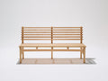 Gartenbank Holz 180x58x88 cm - Natur - Gartenbank mit hoher Rückenlehne